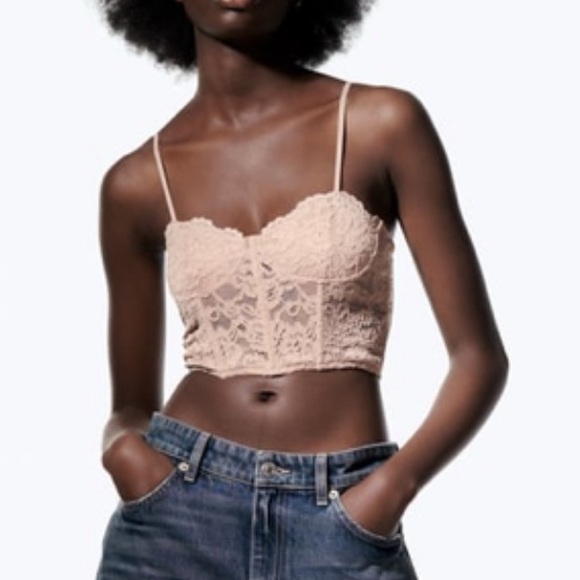 Zara Corsetry  inspired lace top - Picture 3 of 6